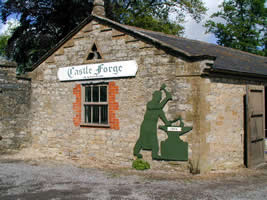 Working Blacksmiths Forge at Castle Forge Sherborne Dorset